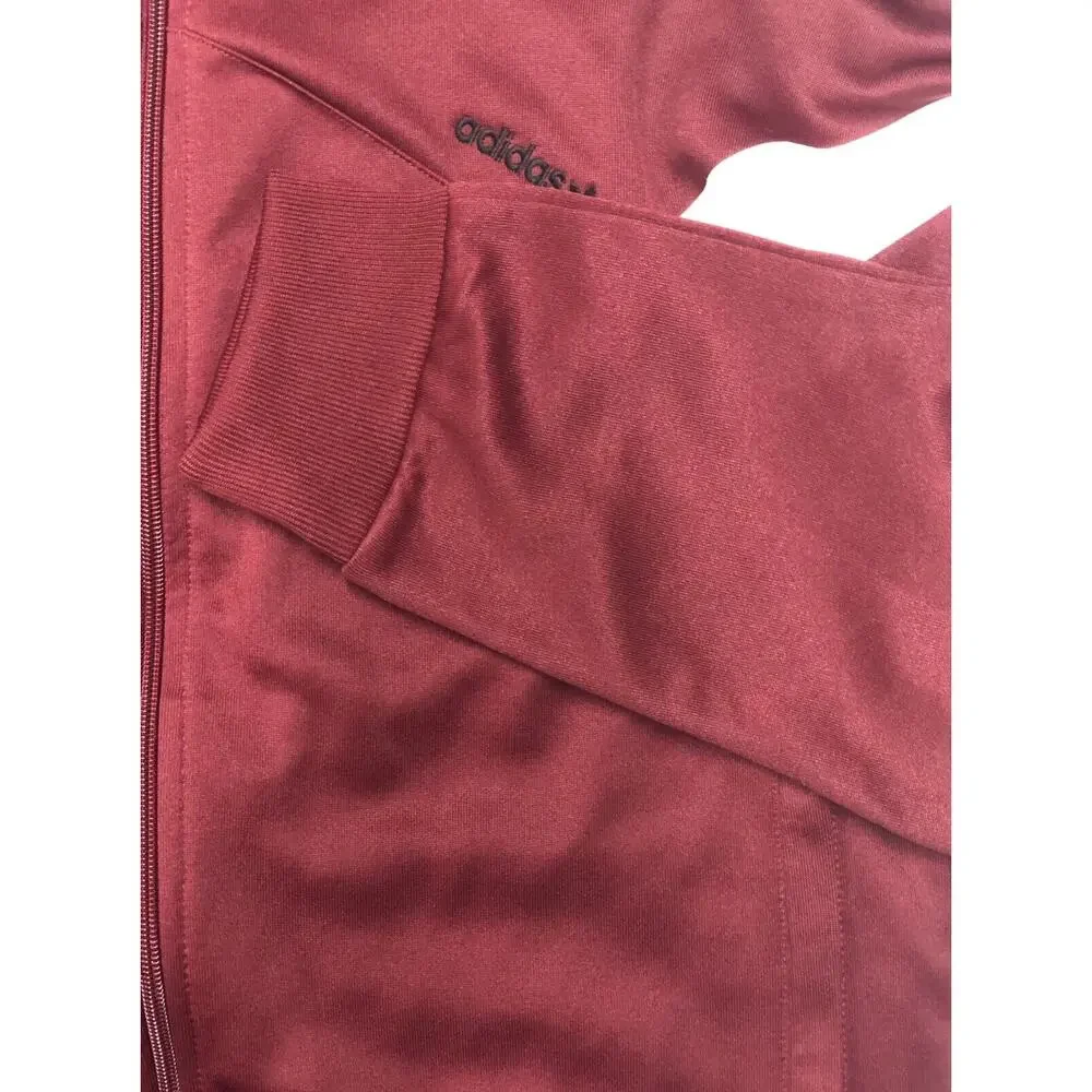 Adidas Palmeston Track Jacket Mens Size Medium DX2087 Burgundy NWT